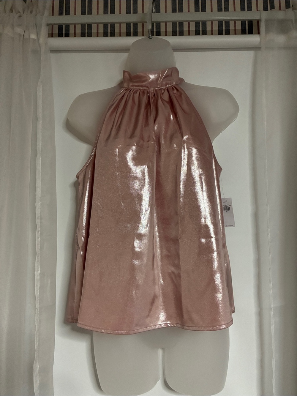 Old Navy Metallic Rose Halter Camisole